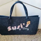 Dunkle Filz-Tasche personalisiert & individuell erstellt