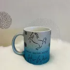 Tasse mit Glitzereffekt, Design nach Kundenwunsch, nicht spülmachinenfest